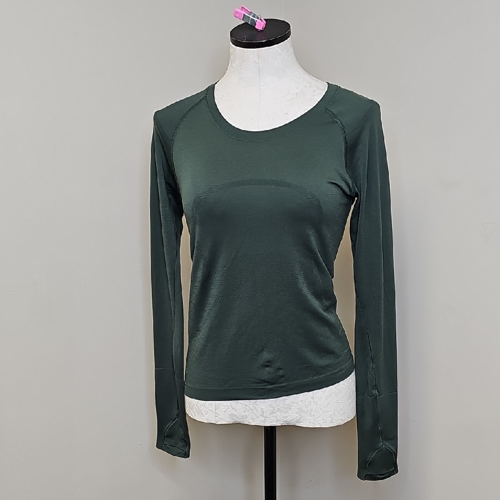 lululemon athletica Dark Green Long Sleeve Top